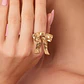 ANILLO LAZO PILAR DORADO - Miniatura 2