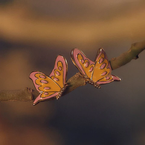 ARETE BUTTERFLIES MAXI AMARILLO