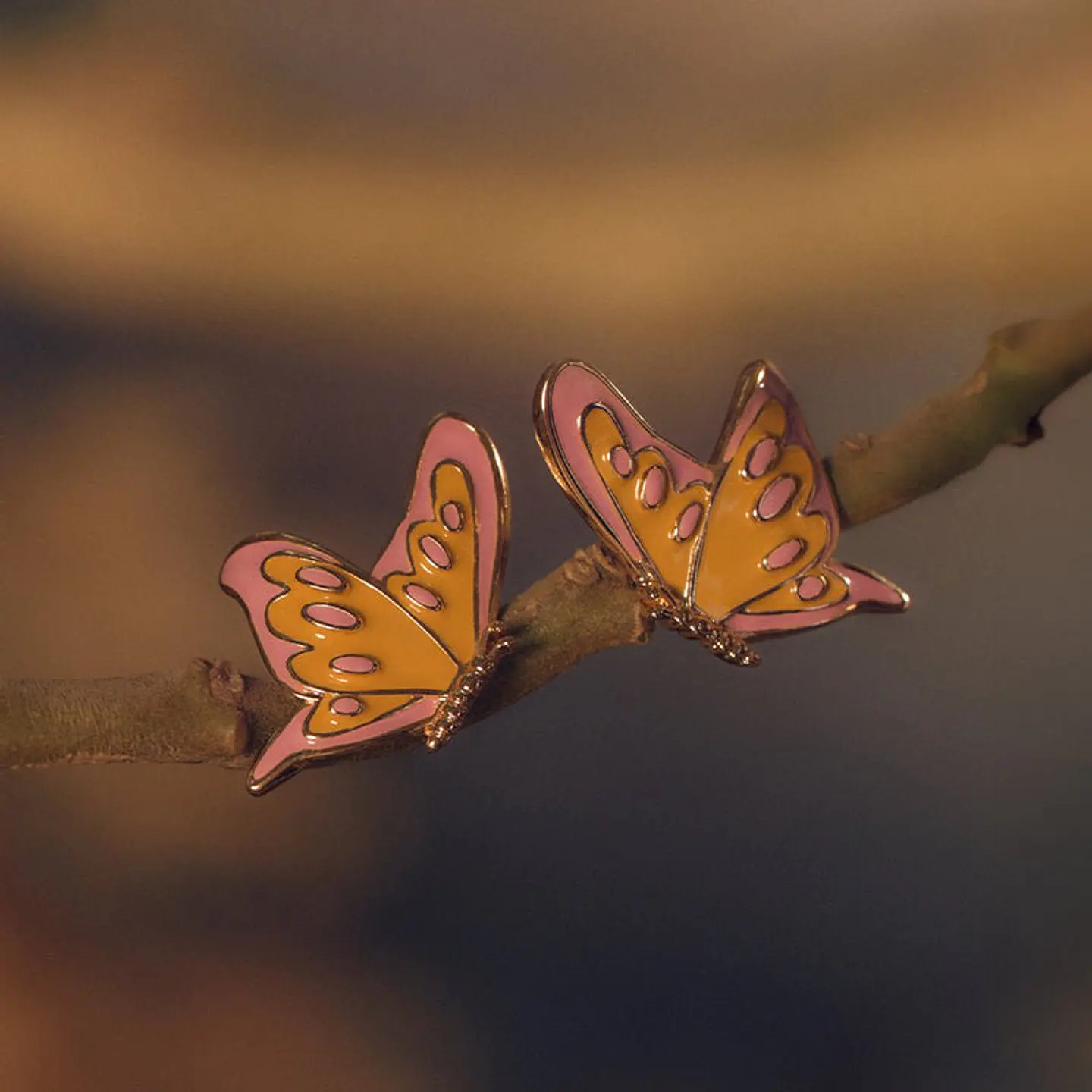 ARETE BUTTERFLIES MAXI AMARILLO 2