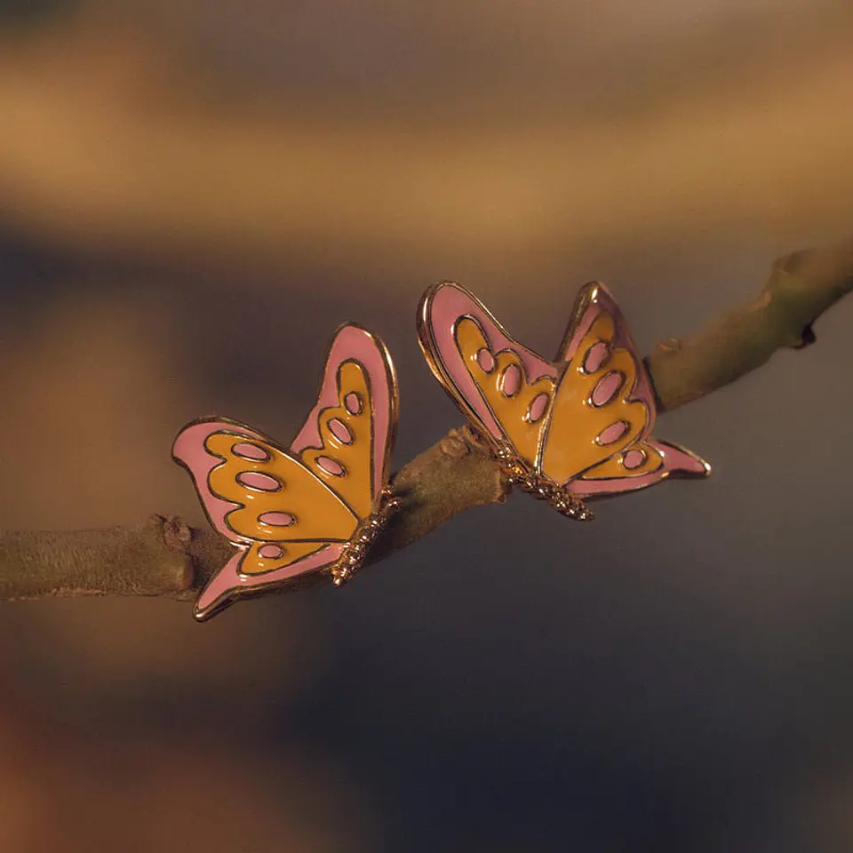 ARETE BUTTERFLIES MAXI AMARILLO 2