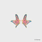 ARETE BUTTERFLIES MAXI ROSA - Miniatura 1