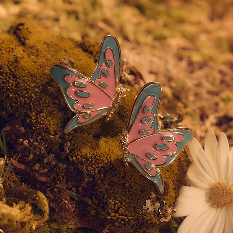 ARETE BUTTERFLIES MAXI ROSA