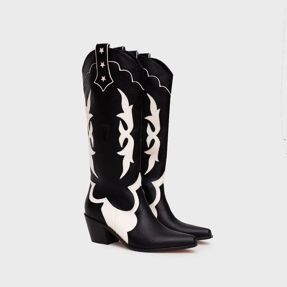 BOTA LUCKY HEARTS HUESO NEGRO 3