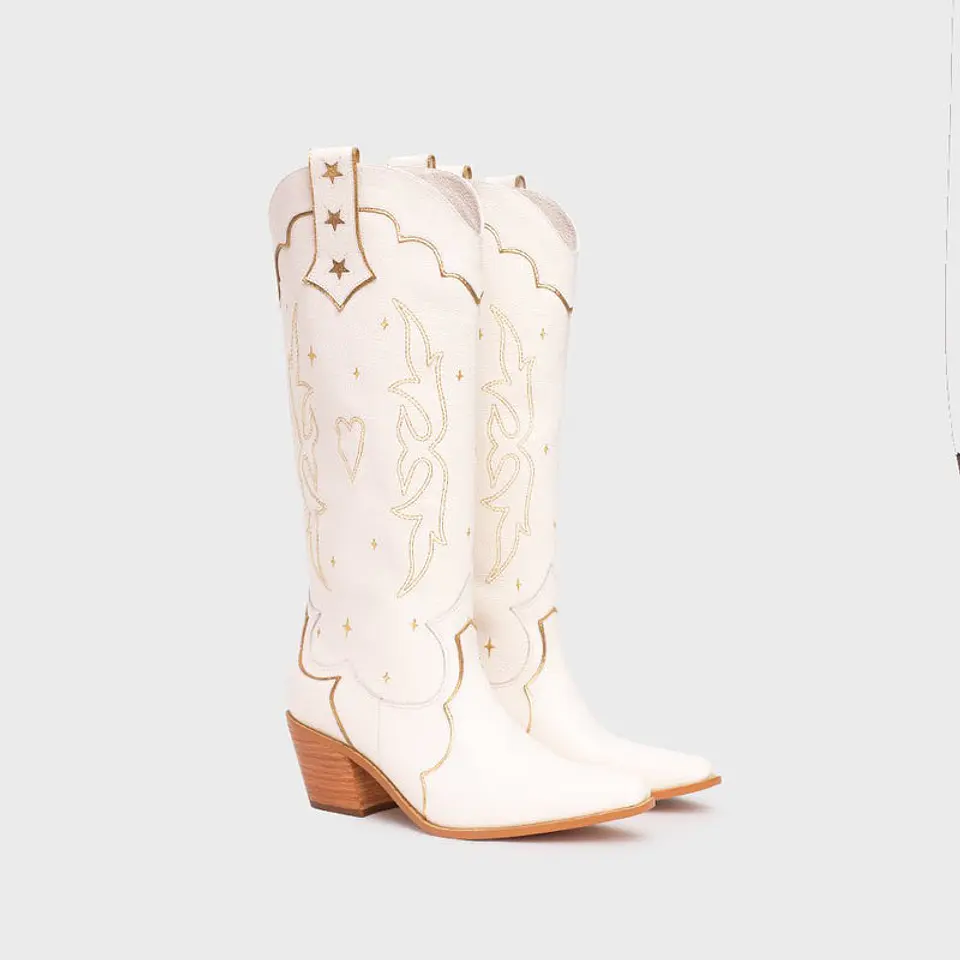 BOTA LUCKY SPARKLES HUESO 3