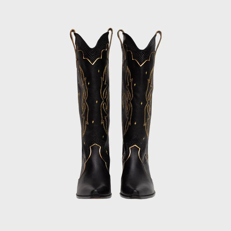BOTA LUCKY SPARKLES NEGRO 3