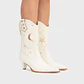 BOTA MEDIA MIDNIGHT COWGIRL HUESO - Miniatura 2