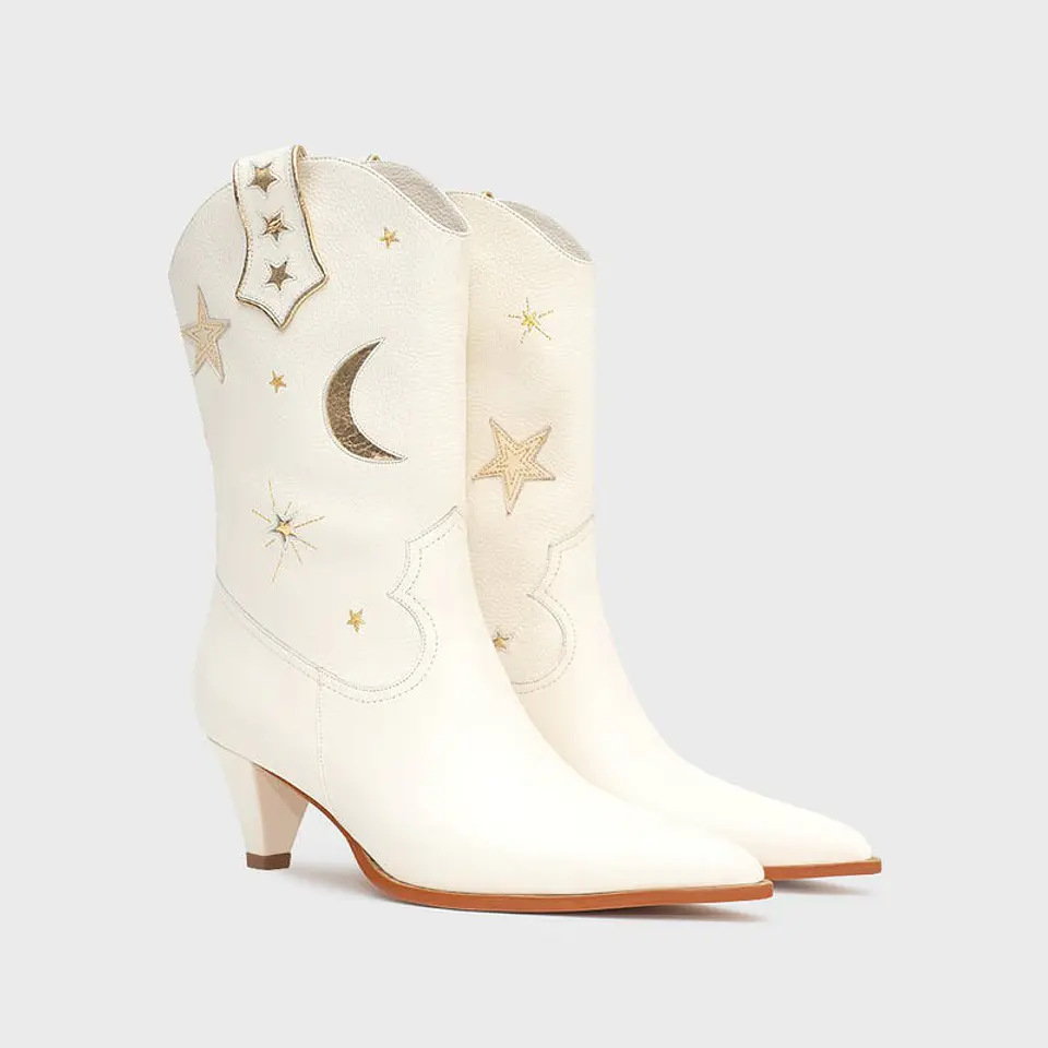 BOTA MEDIA MIDNIGHT COWGIRL HUESO 3