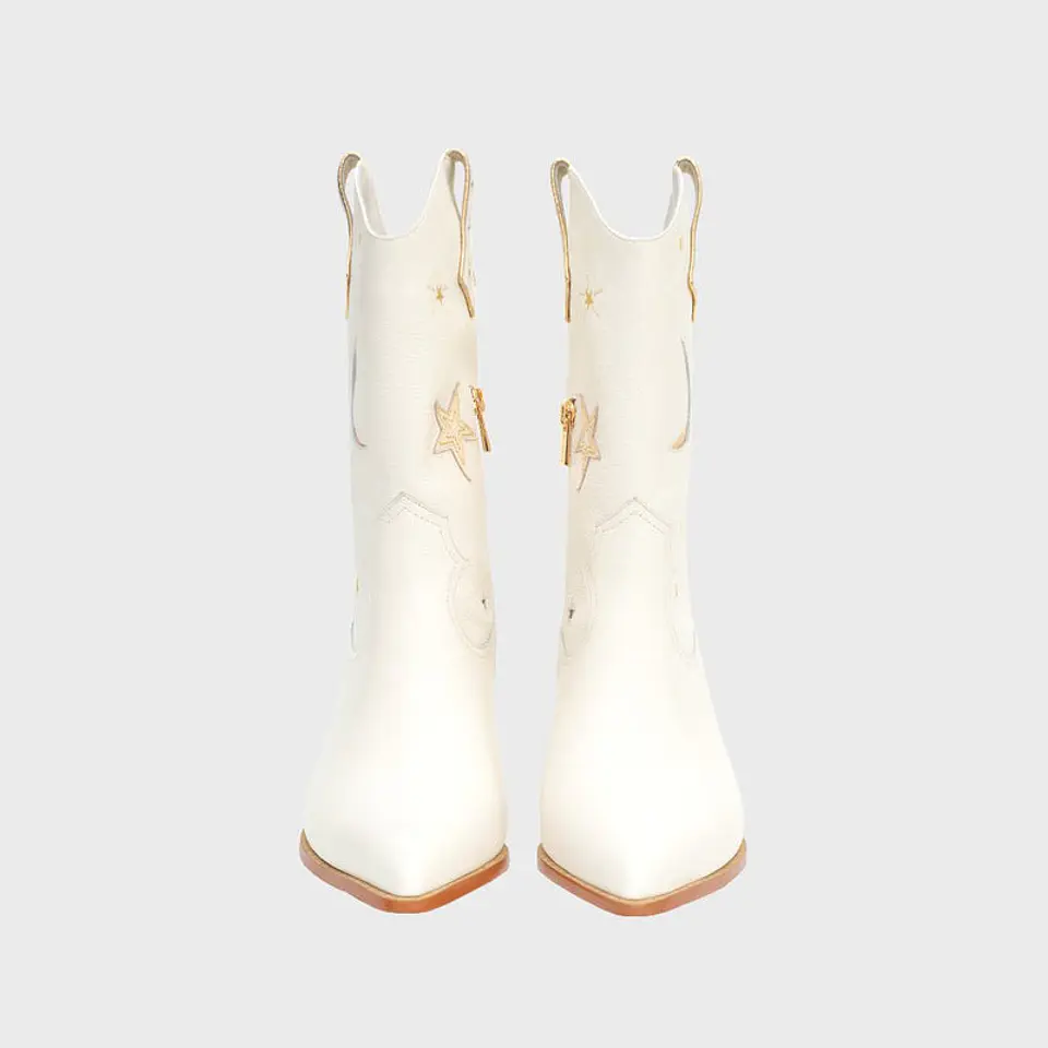 BOTA MEDIA MIDNIGHT COWGIRL HUESO 4