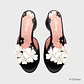 FLOWER PUMP NEGRO HUESO - Miniatura 2