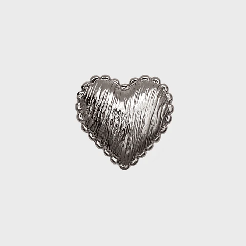 HEBILLA | CORAZÓN CATHERINE PLATEADO