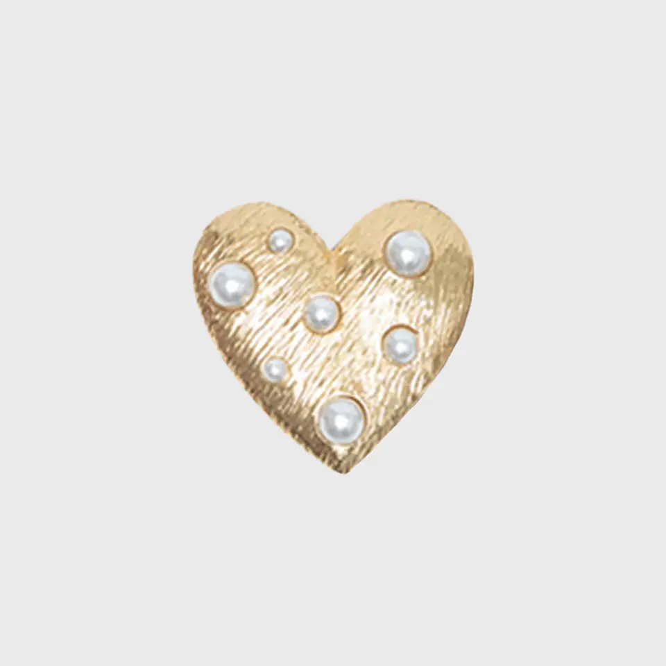HEBILLA | CORAZÓN PERLAS DORADO 1