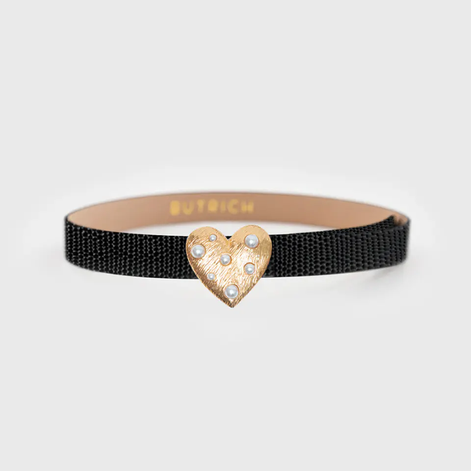 HEBILLA | CORAZÓN PERLAS DORADO 2