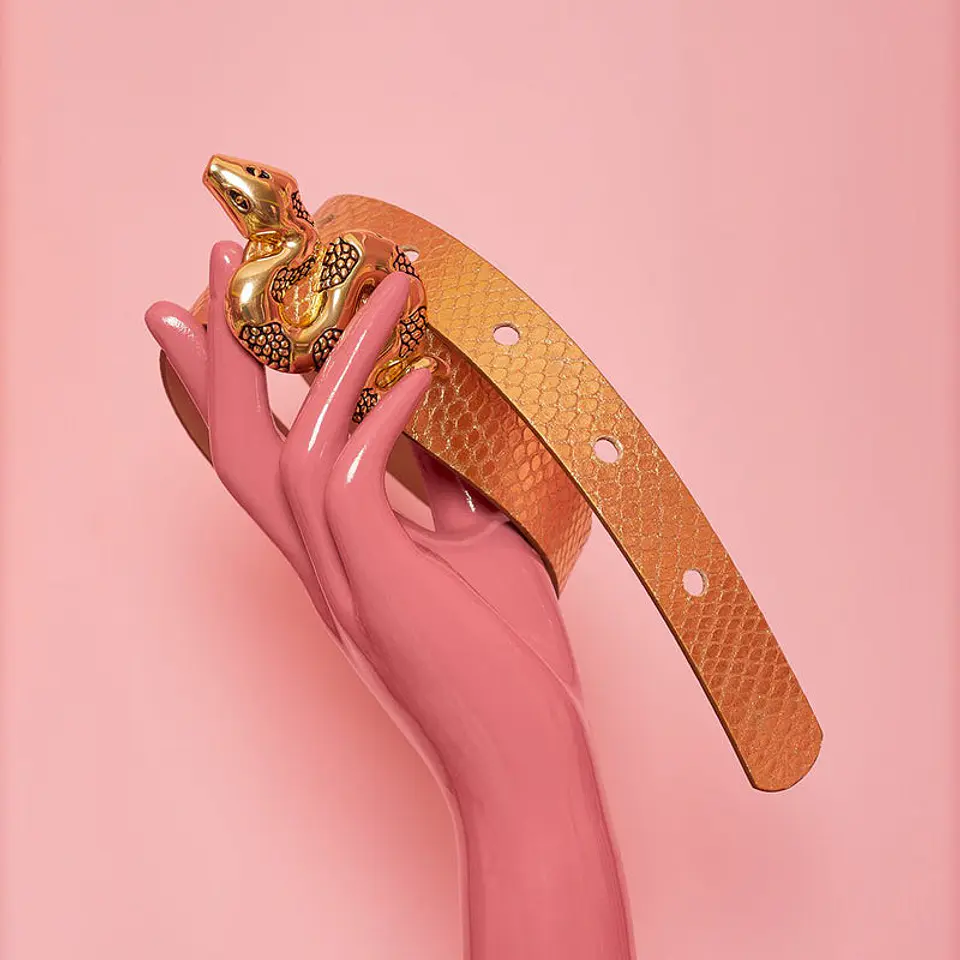 CORREA SERPIENTE DORADO 4