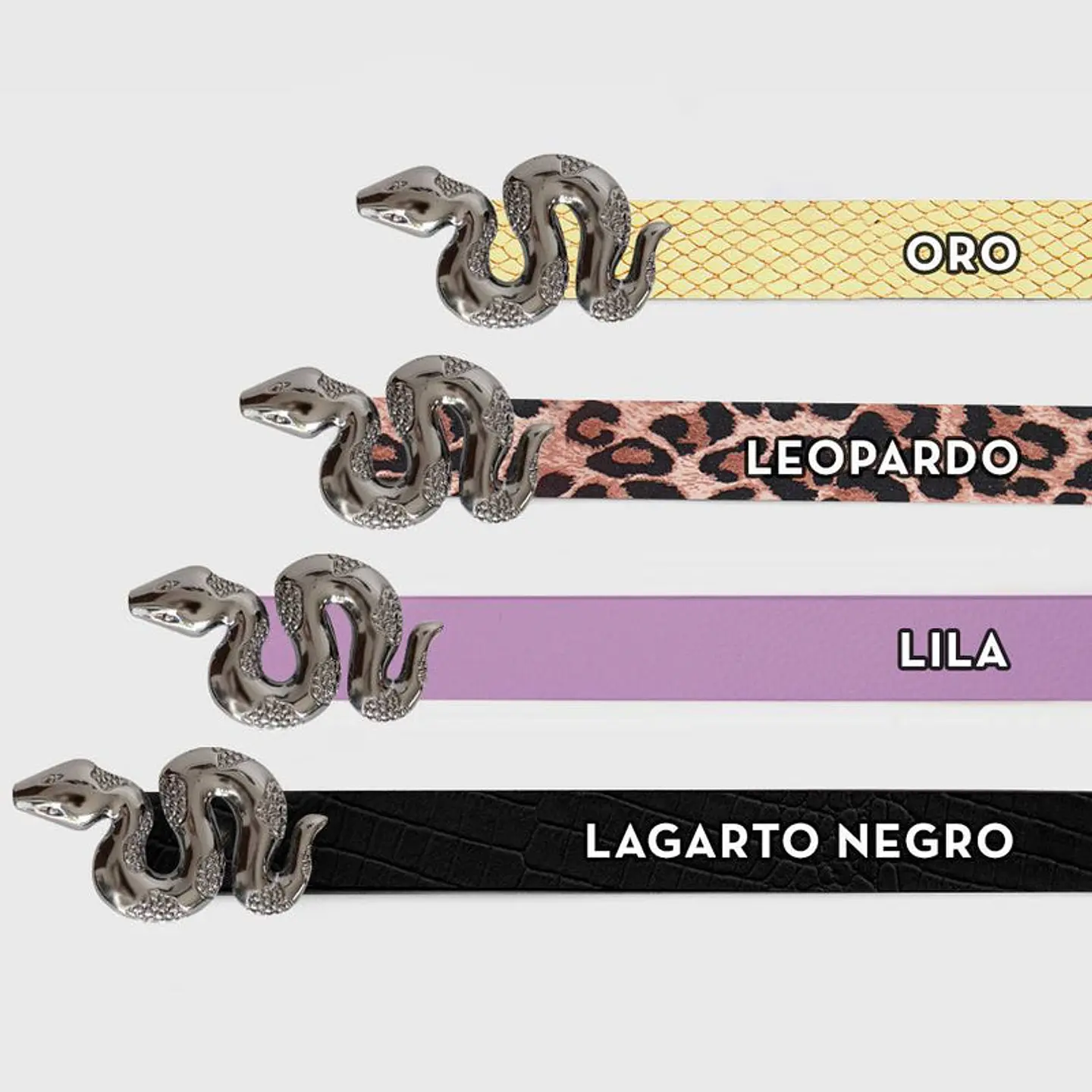 CORREA SERPIENTE NEGRO 5