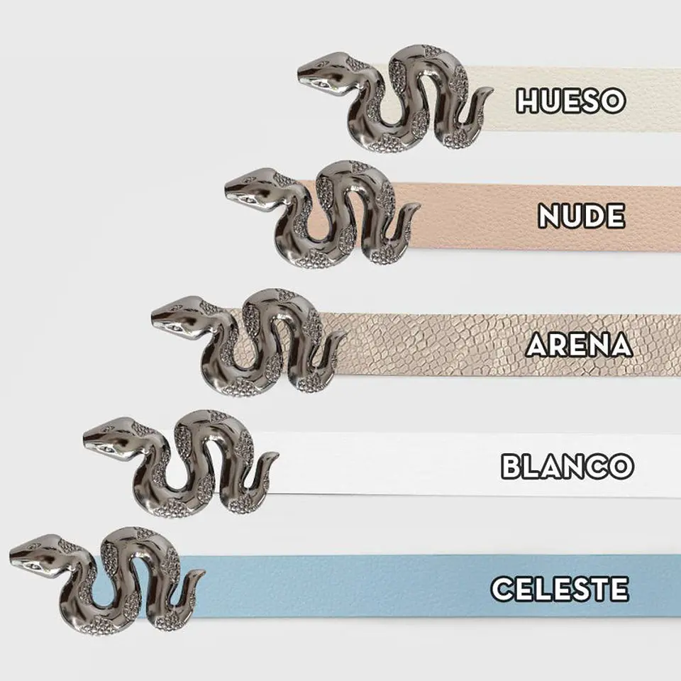 CORREA SERPIENTE NEGRO 7