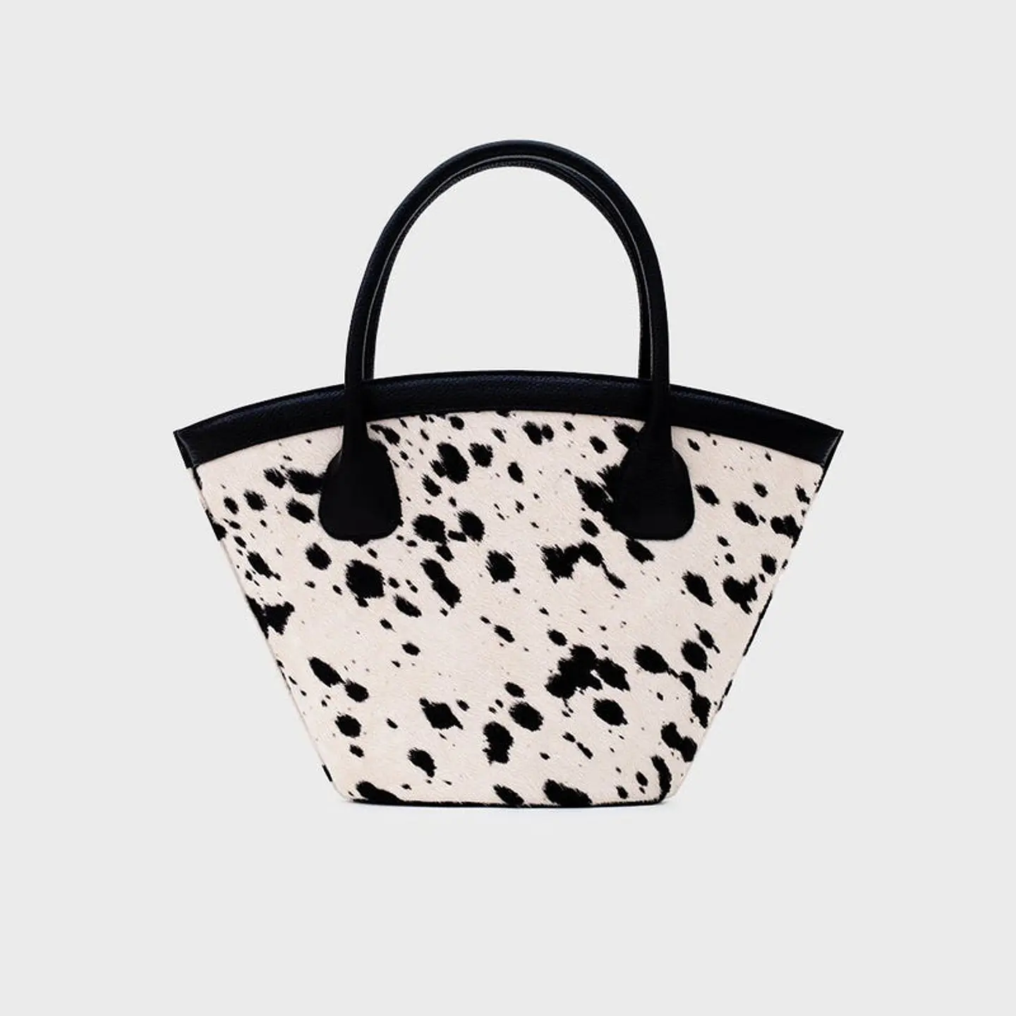 SASKIA TRAPEZE BAG HUESO NEGRO 1