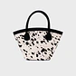 SASKIA TRAPEZE BAG HUESO NEGRO - Miniatura 1