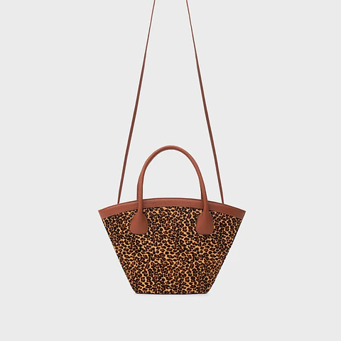 SASKIA TRAPEZE BAG LEOPARDO
