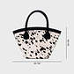 SASKIA TRAPEZE BAG HUESO NEGRO - Miniatura 4