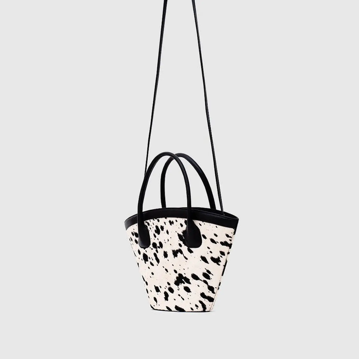 SASKIA TRAPEZE BAG HUESO NEGRO 5