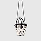 SASKIA TRAPEZE BAG HUESO NEGRO - Miniatura 5