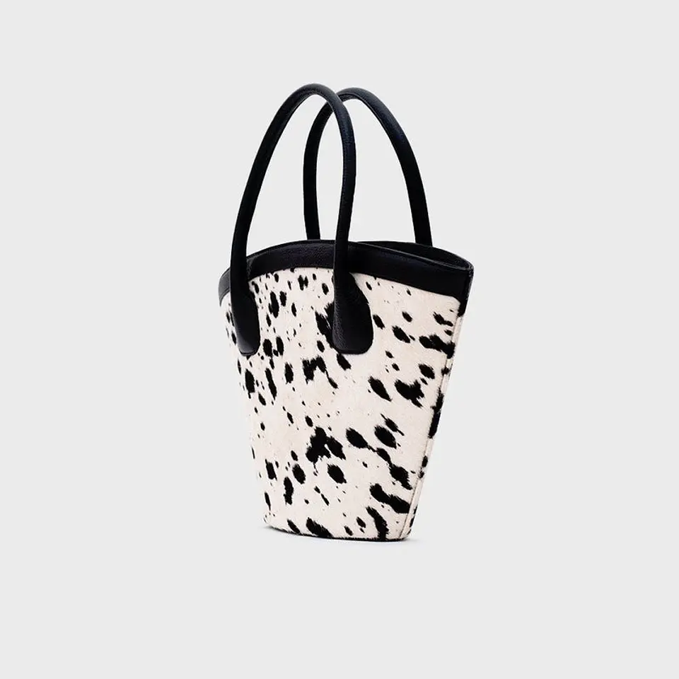 SASKIA TRAPEZE BAG HUESO NEGRO 6