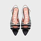 EUGENIA FLAT SLINGBACK NEGRO - Miniatura 3