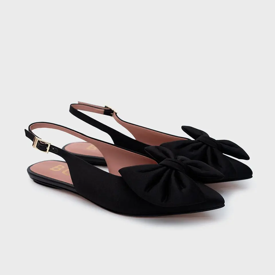 FEDERICA FLAT SLINGBACK NEGRO 3