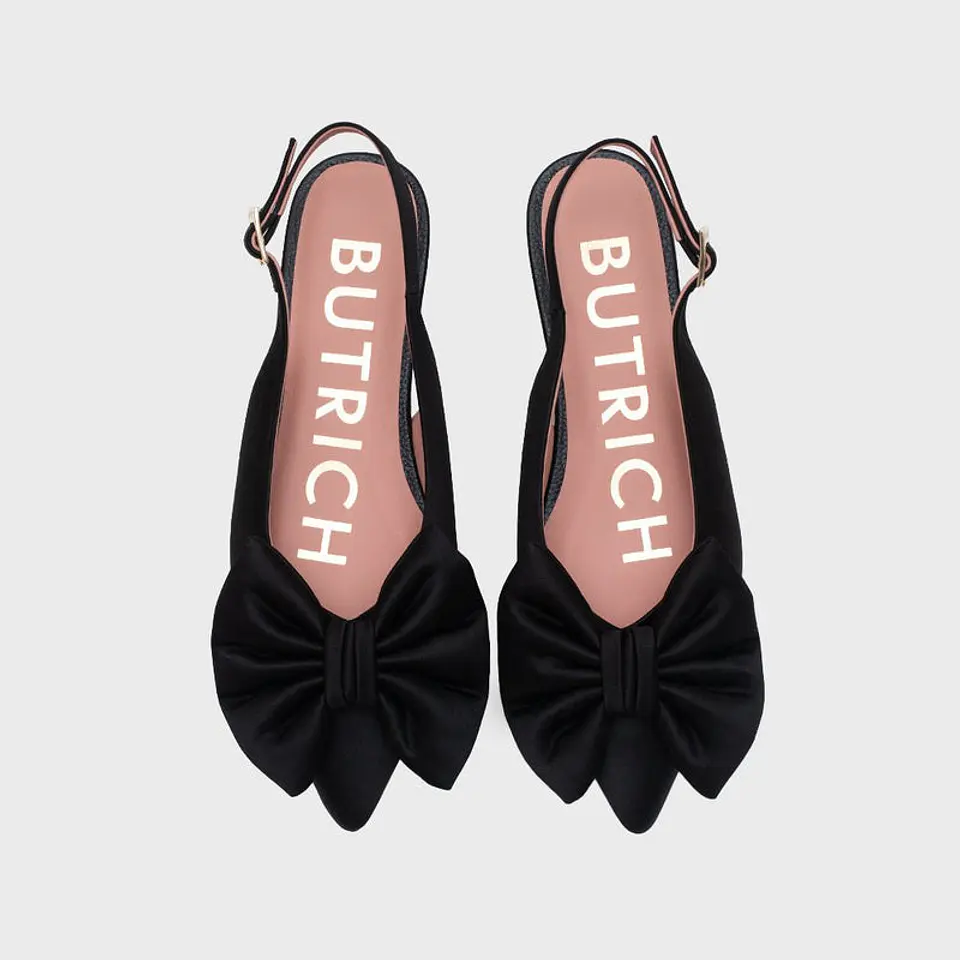 FEDERICA FLAT SLINGBACK NEGRO 4