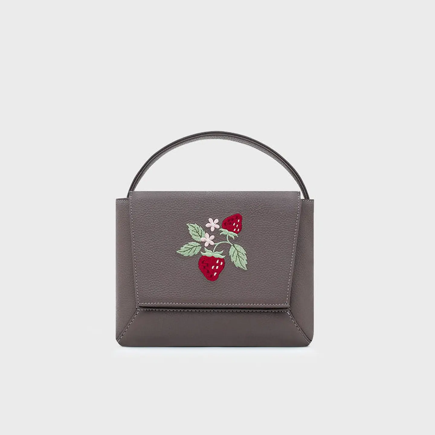 FLAP HANDBAG STRAWBERRY SUNDAE MARRÓN 1