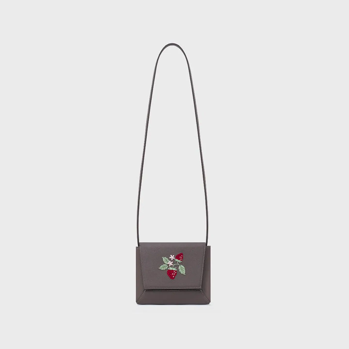 FLAP HANDBAG STRAWBERRY SUNDAE MARRÓN 3