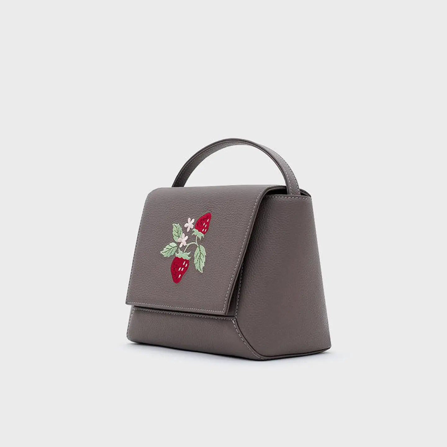 FLAP HANDBAG STRAWBERRY SUNDAE MARRÓN 5