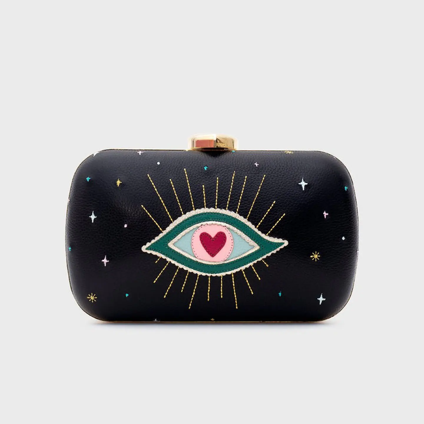 CLUTCH PILLBOX SHAZAM NEGRO 1