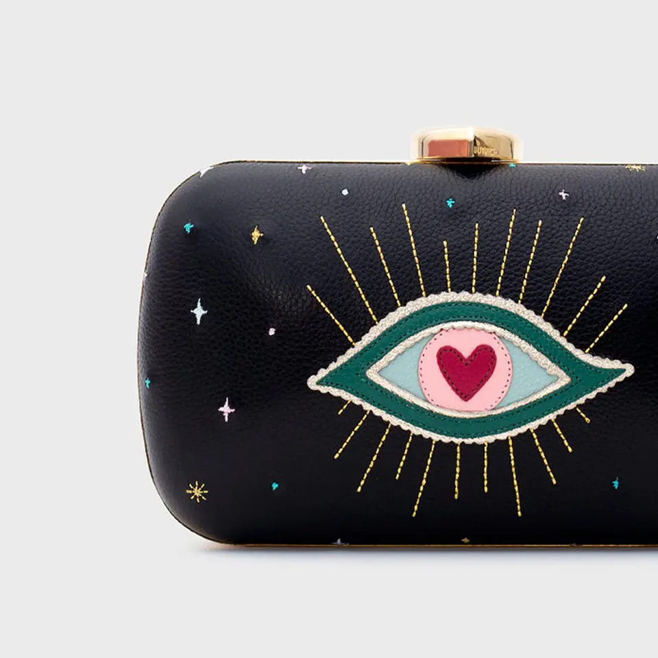 CLUTCH PILLBOX SHAZAM NEGRO 2