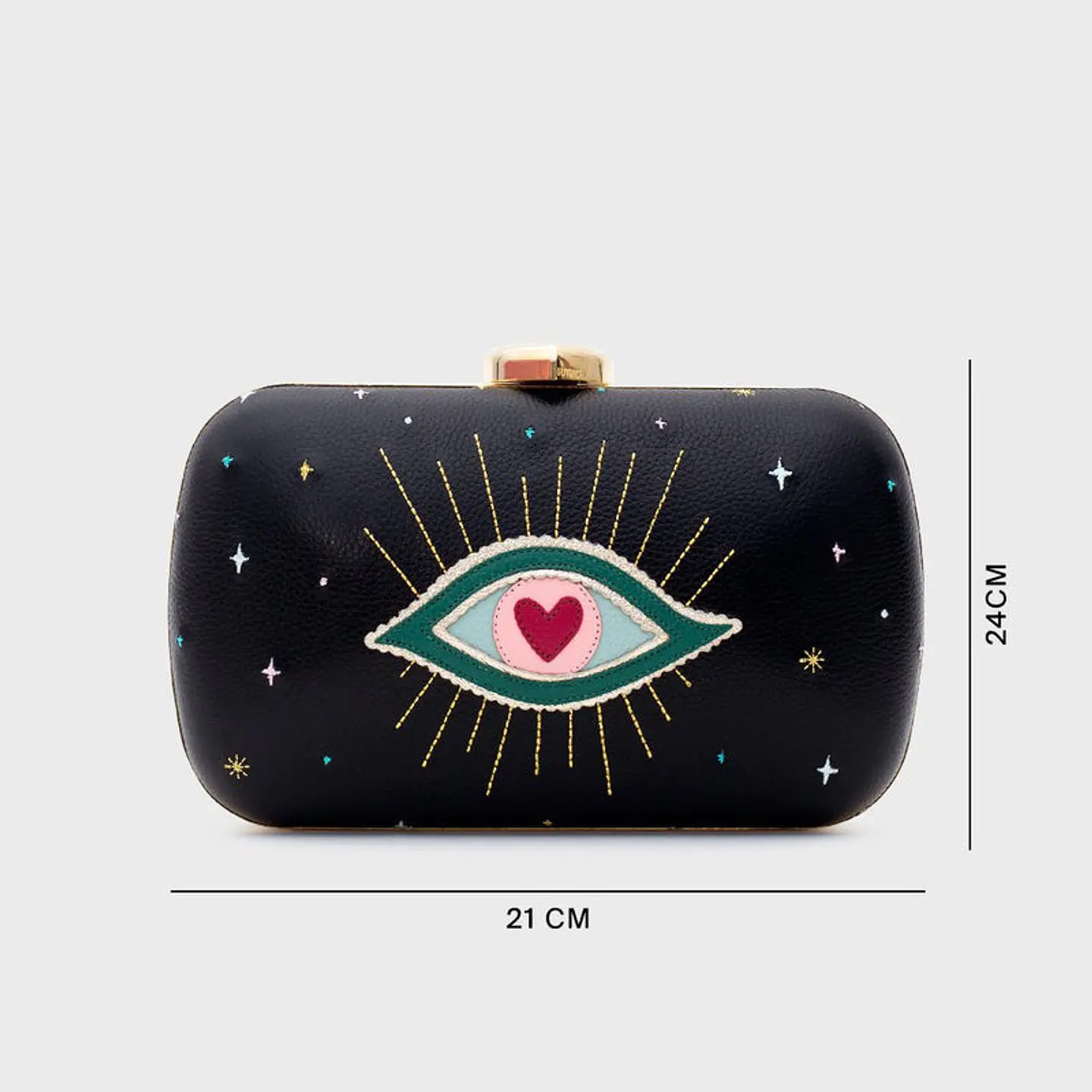 CLUTCH PILLBOX SHAZAM NEGRO 4