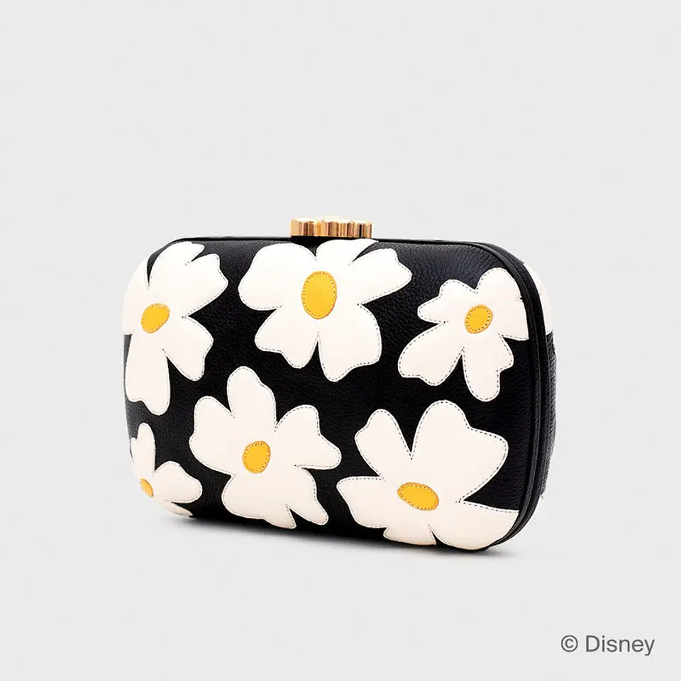 CLUTCH WILDWOOD HEART FLOWERS NEGRO HUESO 3