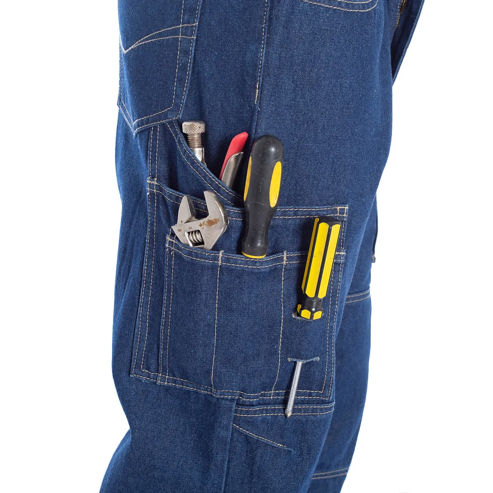 Jeans Cargo Multibolsillos Hombre - Ropa De Trabajo