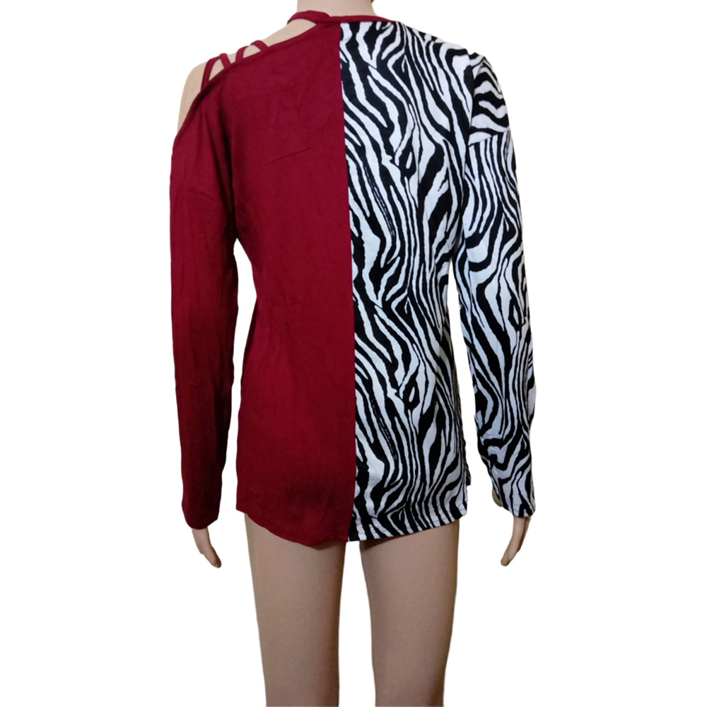 Polera Asimétrica Print Mujer