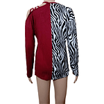 Polera Asimétrica Print Mujer