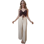 Pantalón Palazzo Acanalado