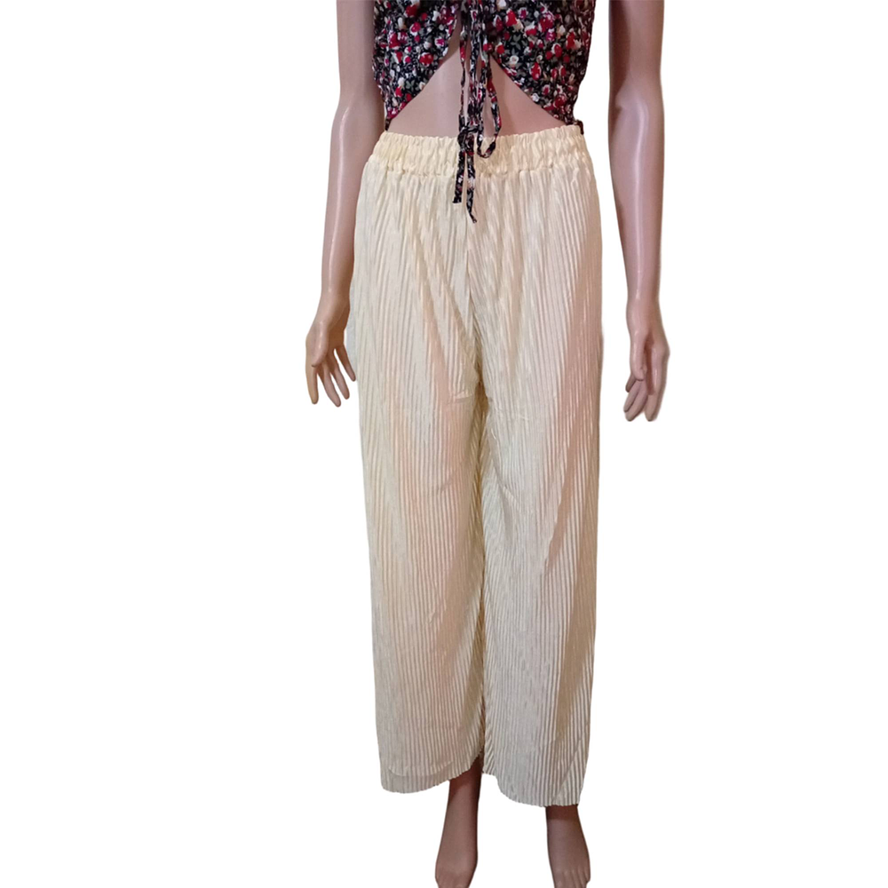 Pantalón Palazzo Acanalado