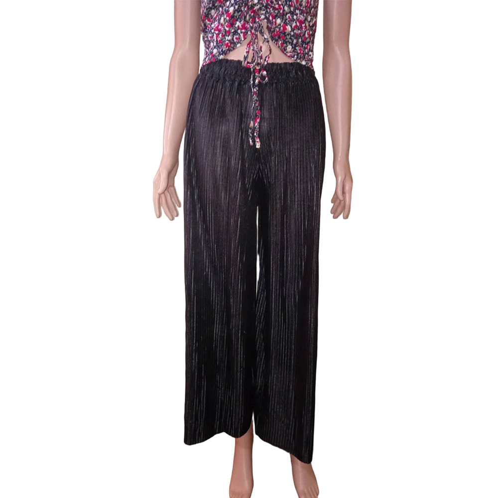 Pantalón Palazzo Acanalado