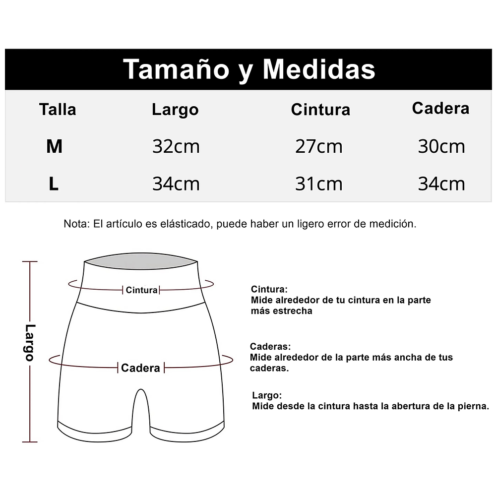 Calza Corta Para Yoga  Push Up