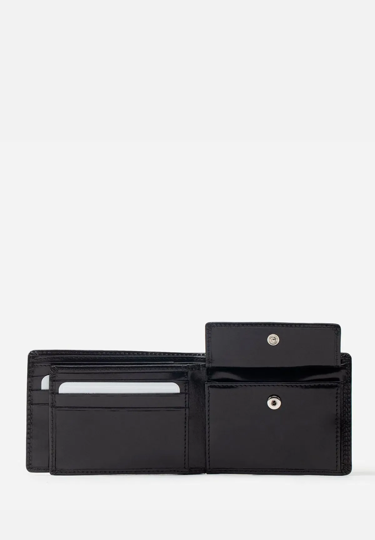 BILLETERA DE ESTILO CLÁSICO EN CUERO ITALIANO 2