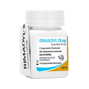 RIMADYL 25 MG X 14 COMPRIMIDOS MASTICABLES
