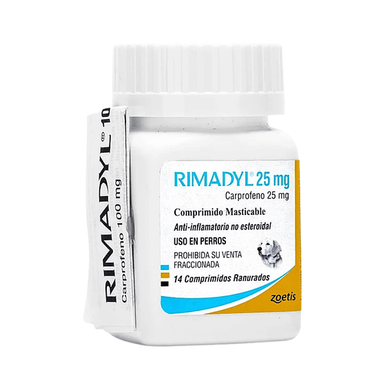 RIMADYL 25 MG X 14 COMPRIMIDOS MASTICABLES 1