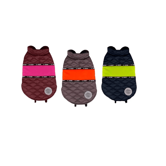 PARKA DIAMOND GRIS FRANJA NARANJA S 1