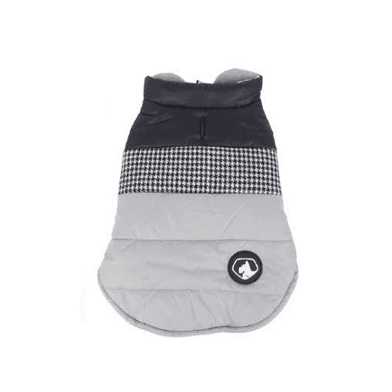 CHAQUETA CON CUADROS GRISES L 1