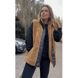 Puffa Camel Sin napa con Cuerina