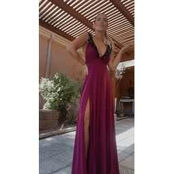 Maxi Vestido GIORGIA Burdeo